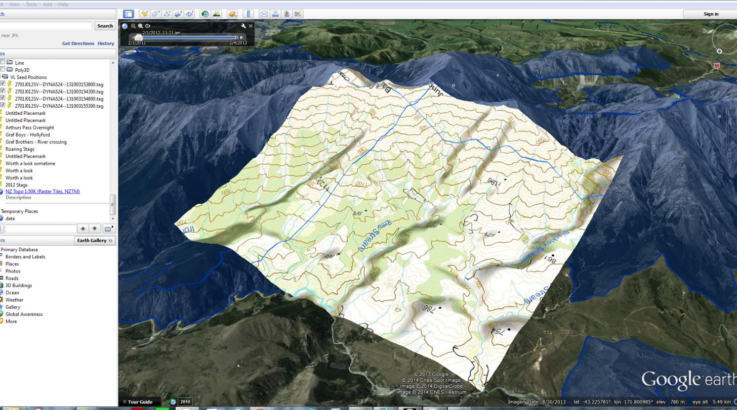 google satellite topographic maps