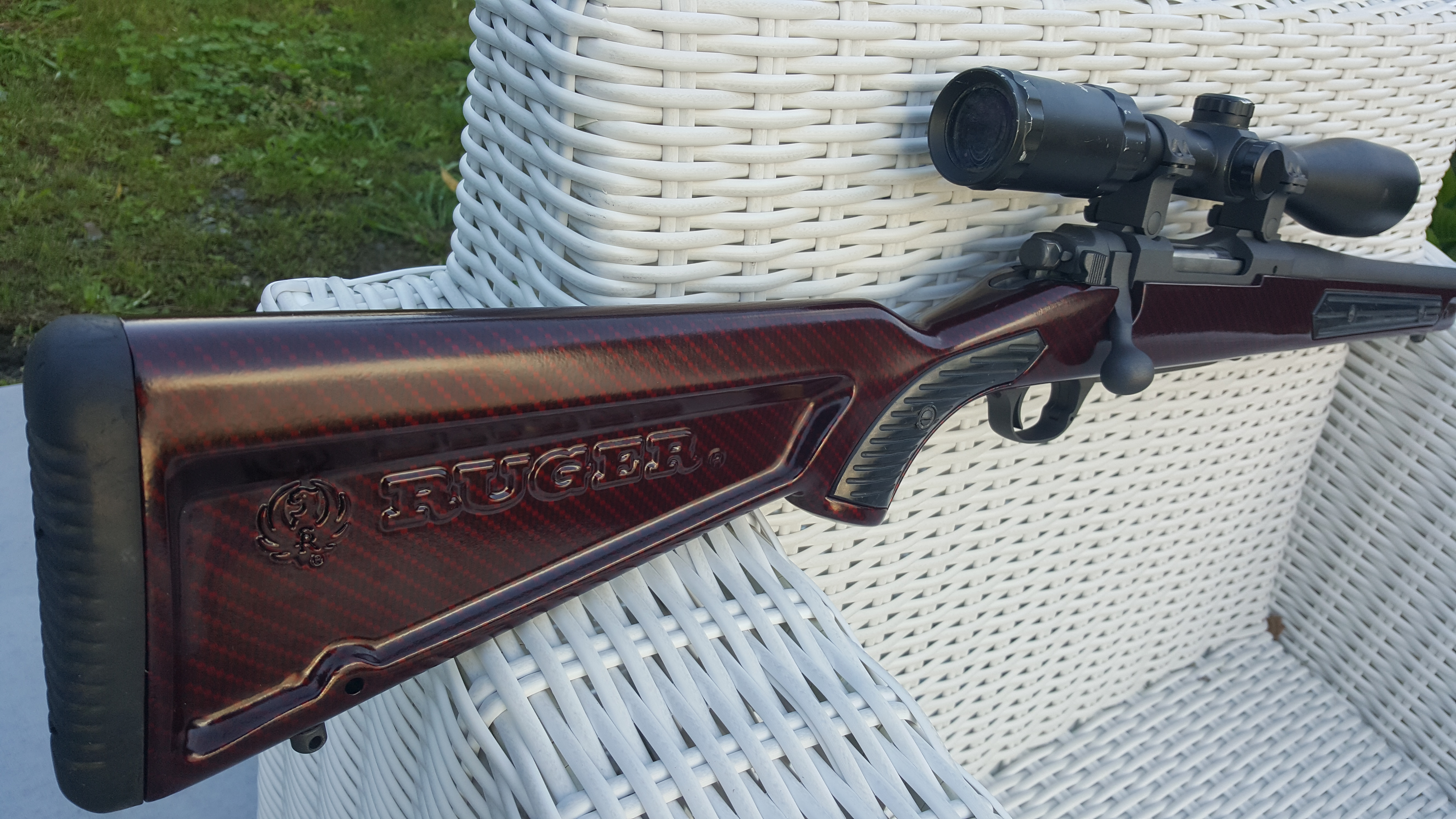 Name:  Ruger M77 MkII 7mm08 Hydro Cobalt w Red Cherry Carbon Skekton Stock 2.jpg
Views: 675
Size:  3.91 MB