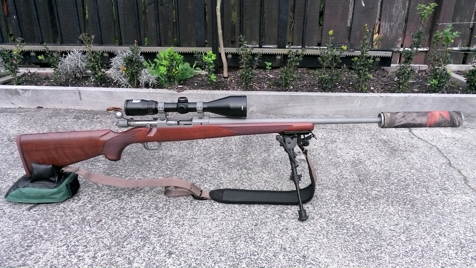 Name:  Ruger M77 Hawkeye Matt SS Walnut 3-10x50 Bushnell Elite 3200  MAE CPBLS Suppressor.JPG
Views: 1095
Size:  890.1 KB