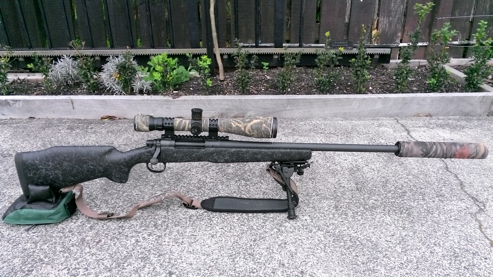 Name:  Remington 700 Long Range Bell & Carlson  Sightron SIII SS 6-24x50LRFFPMOA2 MAE LEM A10B Suppress.JPG
Views: 1039
Size:  837.3 KB
