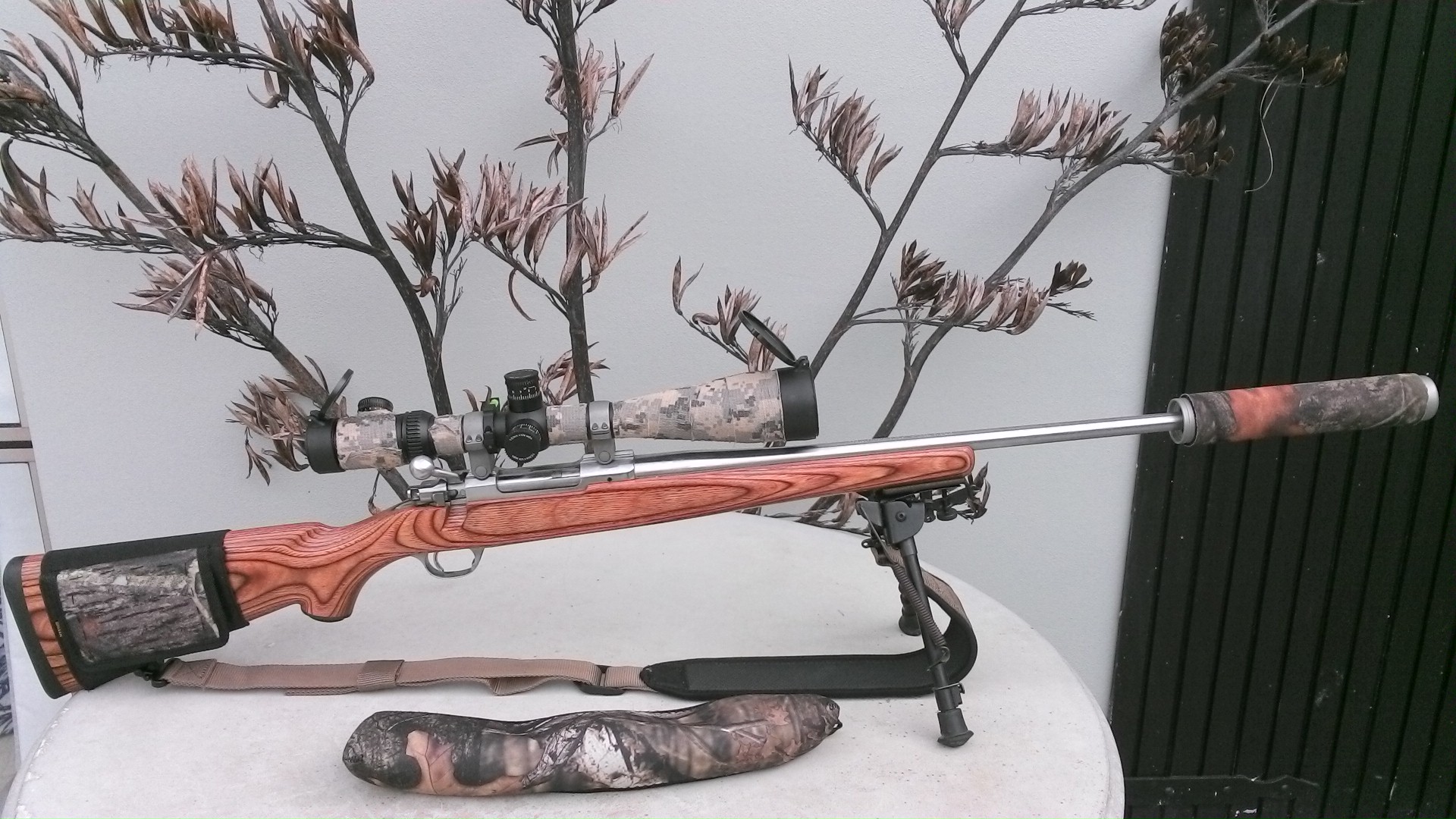 Name:  Ruger M77 MK11 .22-250 SS Laminate 6-24x50 FFP PST Vortex Viper  MAE CPBLS Suppressor 3.jpg
Views: 465
Size:  495.3 KB