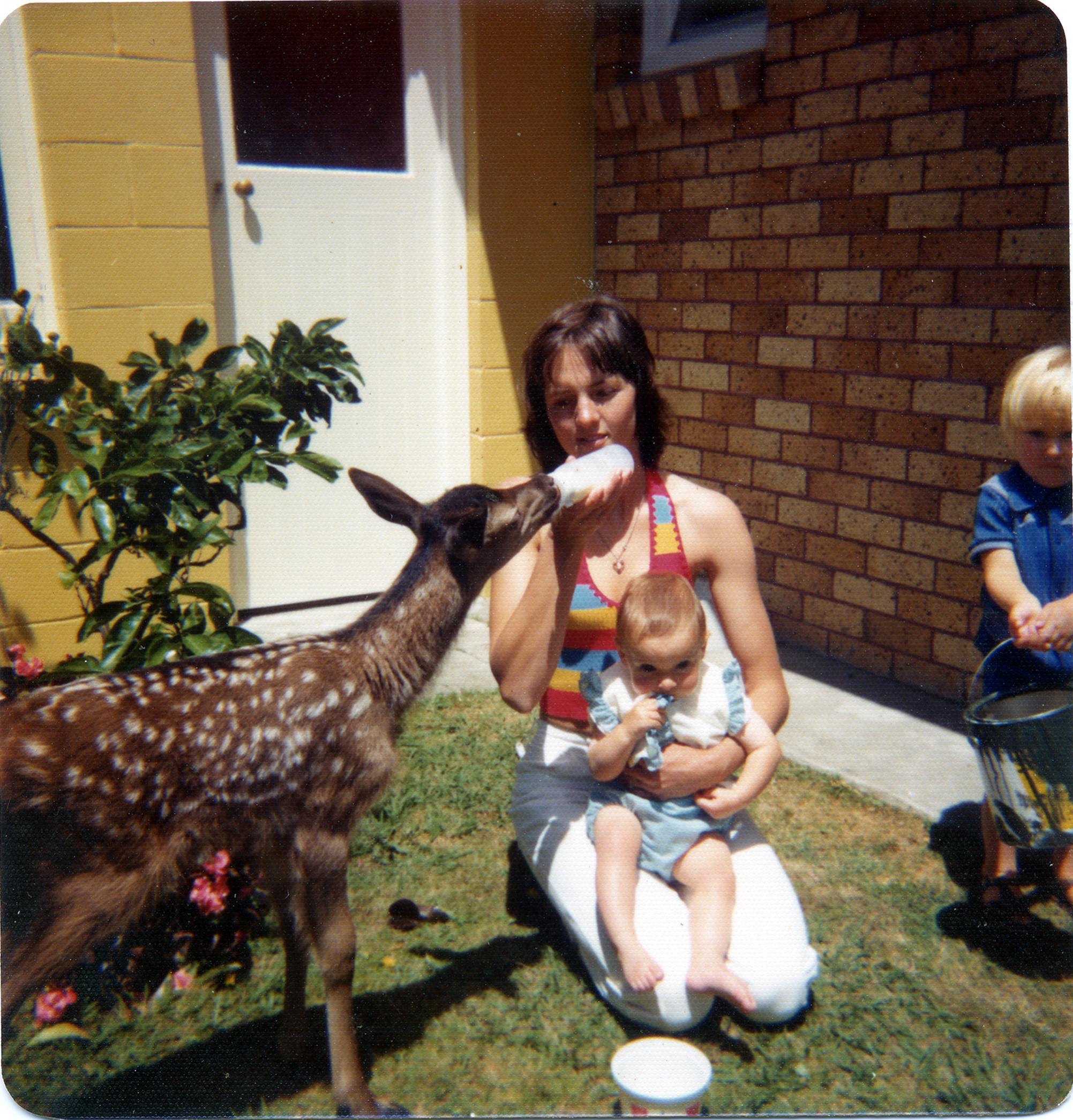 Name:  Julie with Fawn.jpg
Views: 354
Size:  562.7 KB