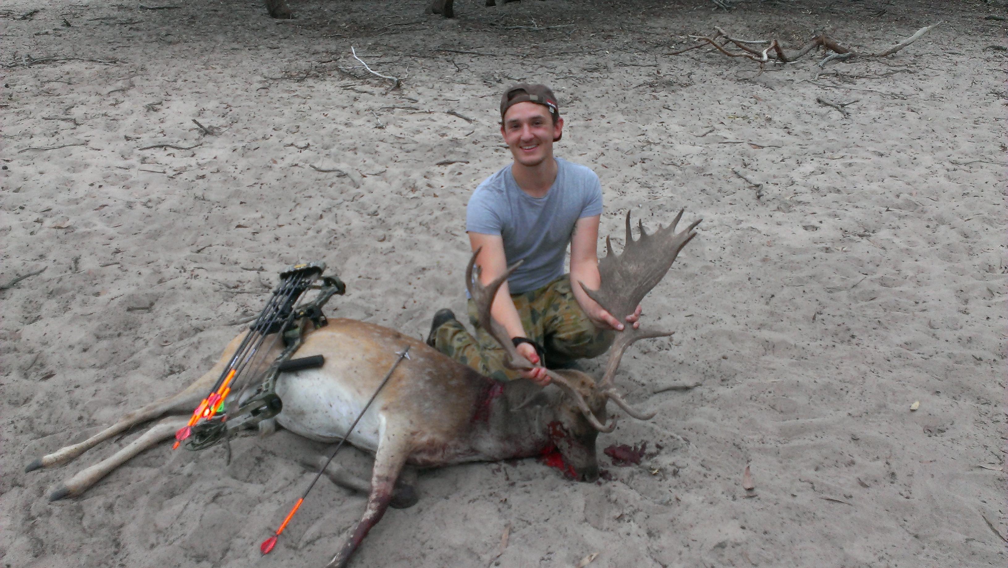 Name:  First buck with bow 2.jpg
Views: 1826
Size:  751.6 KB