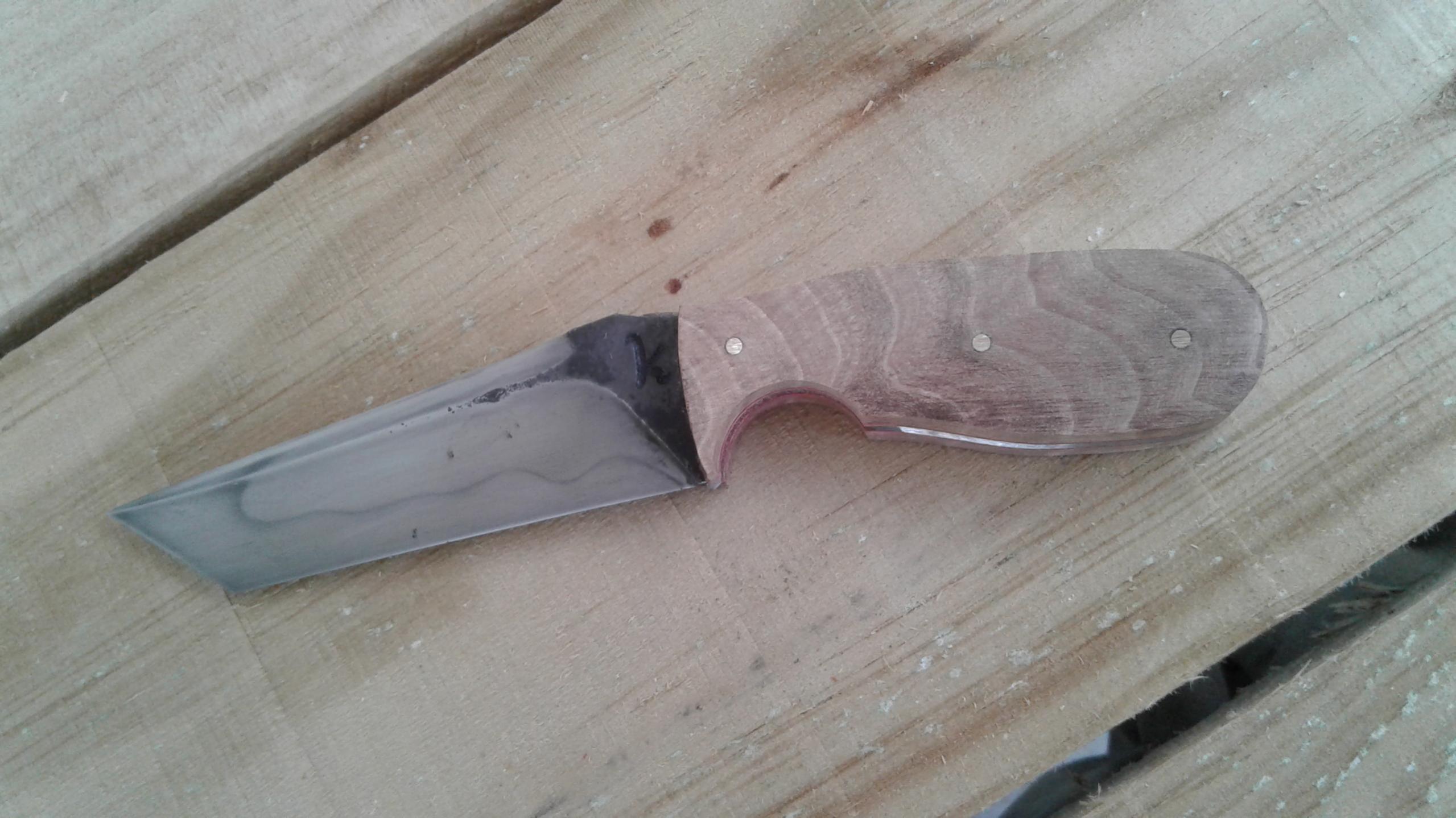 Name:  Jon Russell Tanto Blade NZ Walnut Scales Chocolate Leather Sheath.jpg
Views: 980
Size:  305.2 KB